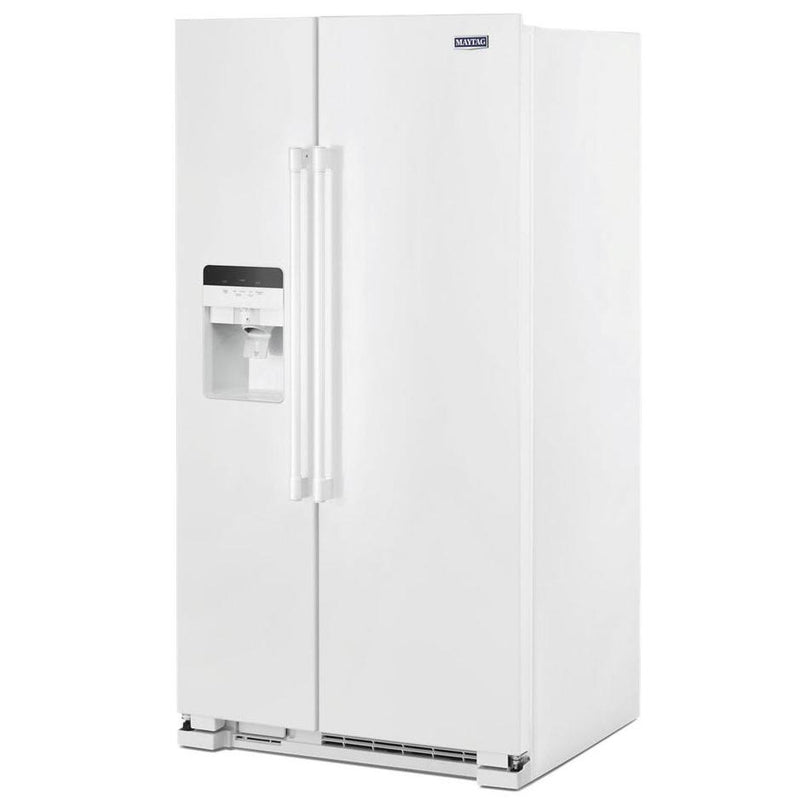 Maytag 36-inch, 25 cu.ft. Freestanding Side-by-Side Refrigerator with External Water and Ice Dispensing System MSS25C4MGW IMAGE 3
