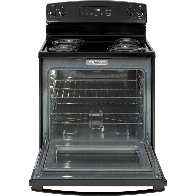 GE 30-inch Freestanding Electric Range with Self-Clean Oven JB258DMBB IMAGE 2