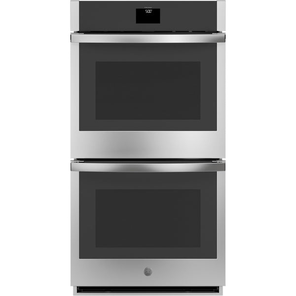 GE 27-inch, 8.6 cu.ft. Built-in Double Wall Oven with True European Convection JKD5000SNSS IMAGE 1