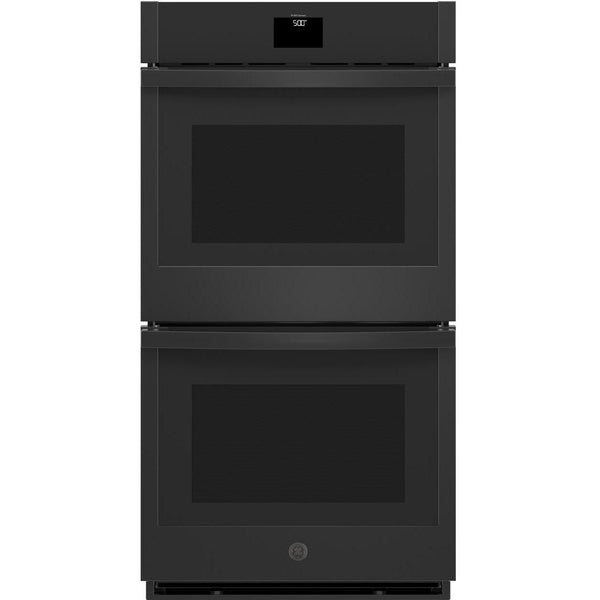GE 27-inch, 8.6 cu.ft. Built-in Double Wall Oven with True European Convection JKD5000DNBB IMAGE 1
