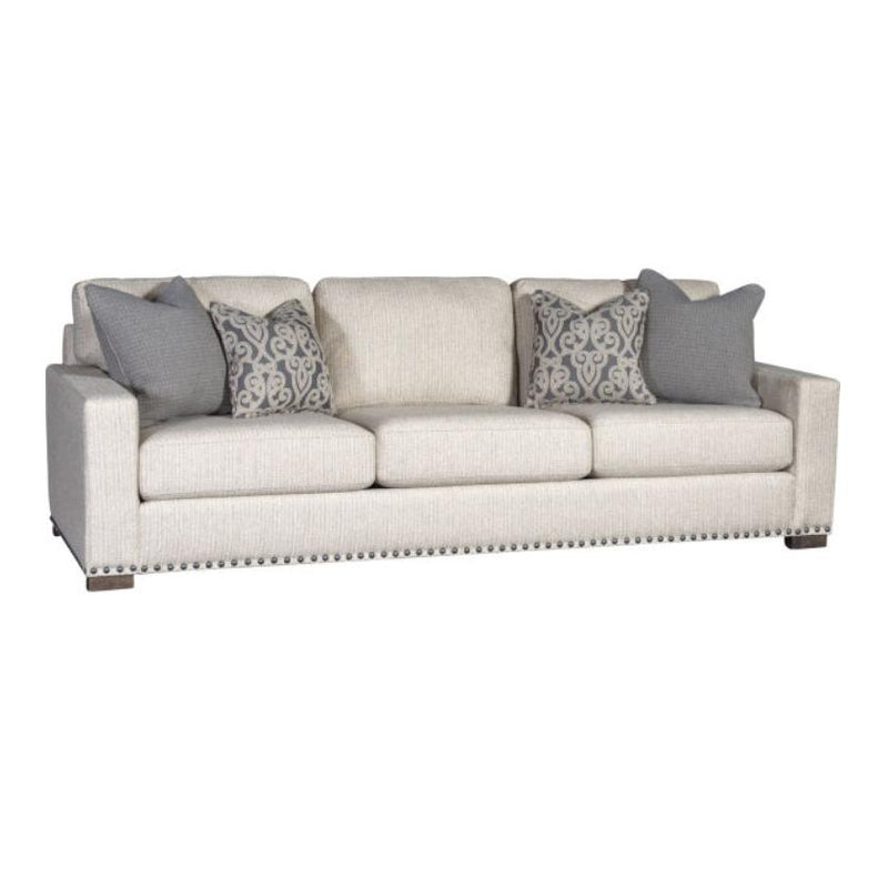 Mayo Furniture Stationary Fabric Sofa 7101F10 Sofa - Twine And Twig Butter IMAGE 1
