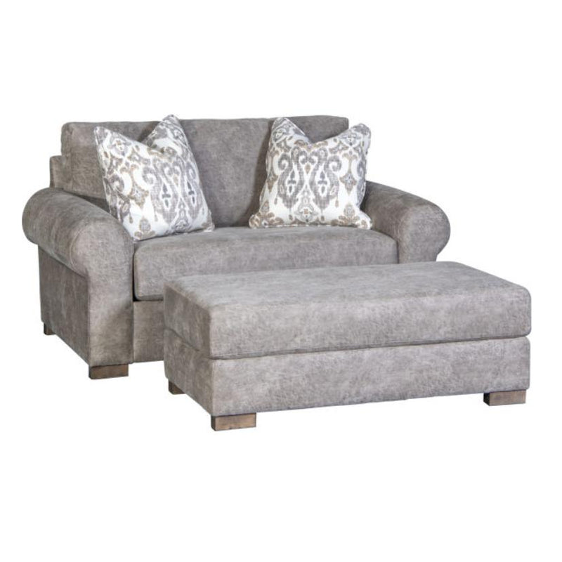 Mayo Furniture Stationary Fabric Chair 7202F40 Chair - Northwest Paloma Grey IMAGE 1