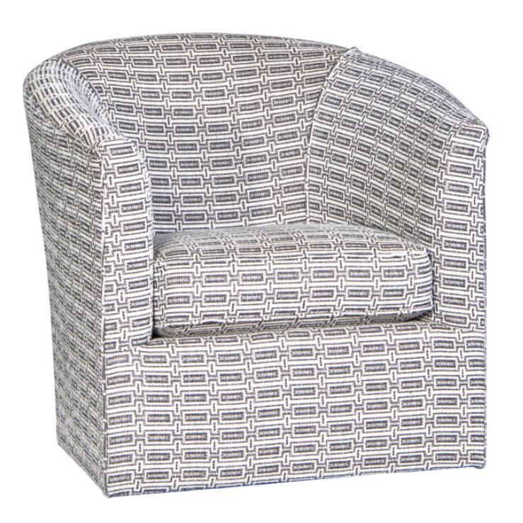 Mayo Furniture Swivel Fabric Chair 8080F42 Swivel - Follows Charcoal IMAGE 1
