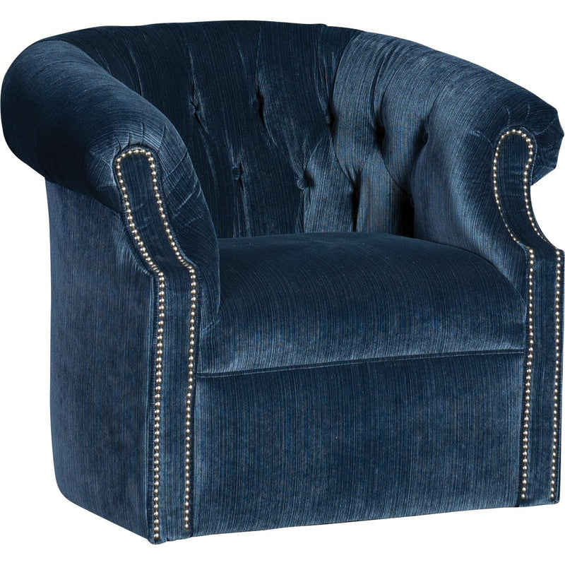 Mayo Furniture Swivel Fabric Chair 8220F42 Swivel - Striato Ink IMAGE 1