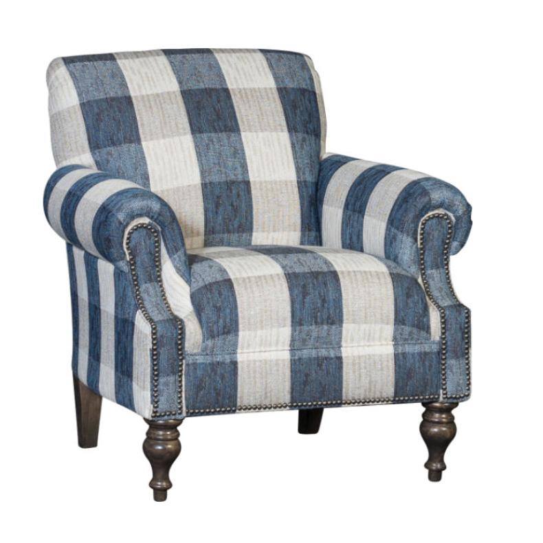 Mayo Furniture Stationary Fabric Chair 8960F40 Chair - Jodat Indigo IMAGE 1