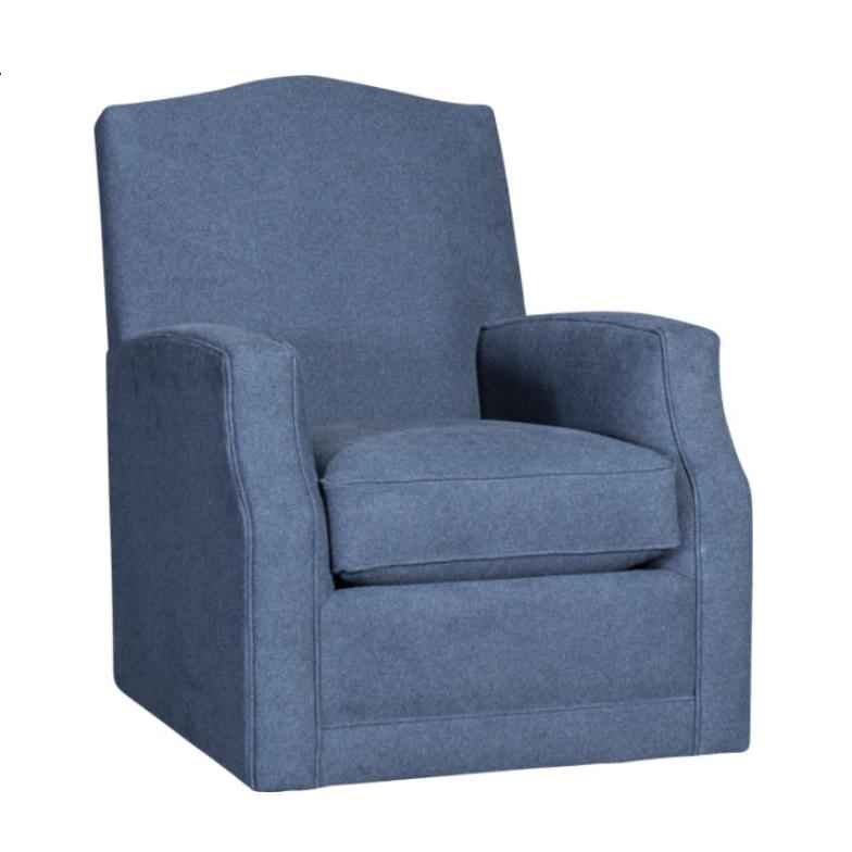 Mayo Furniture Swivel Glider Fabric Chair 3100F43 Swivel Glider - Preston Midnight IMAGE 1