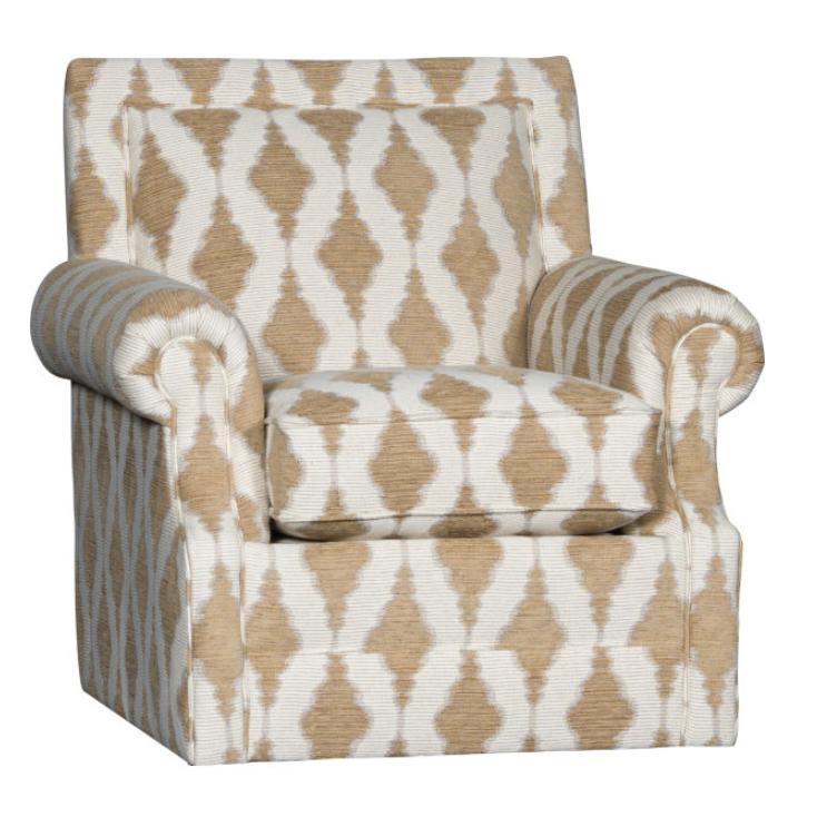 Mayo Furniture Swivel Fabric Chair 4110F42 Swivel Chair - Barristan Sisal IMAGE 1