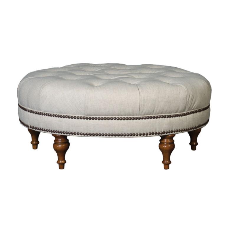 Mayo Furniture Fabric Ottoman 8132F51 Table Ottoman - Kurtz Linen IMAGE 1