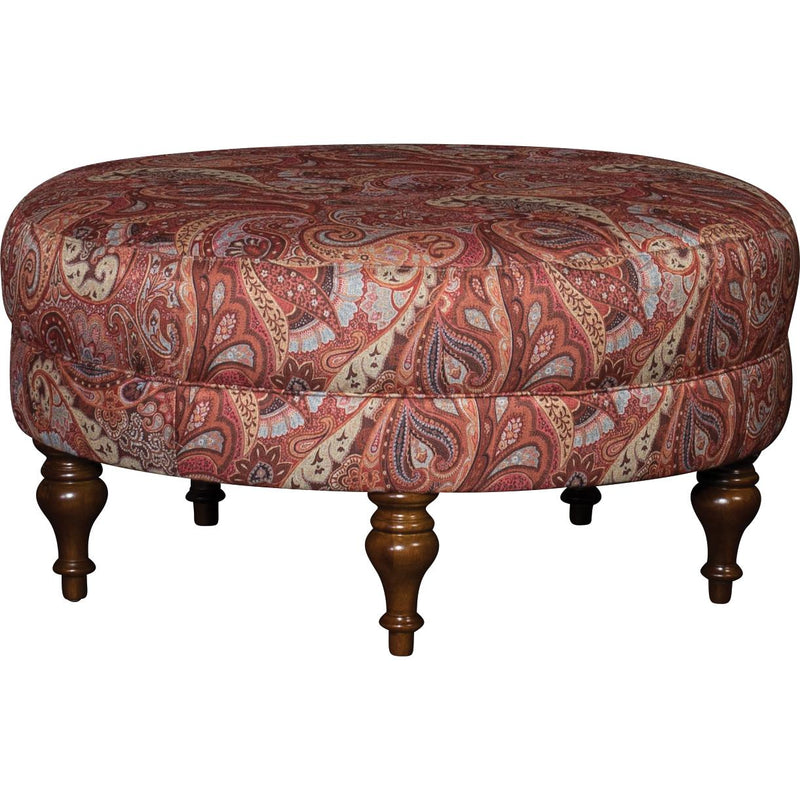 Mayo Furniture Fabric Ottoman 9112F51 Table Ottoman - Paisley Cayenne IMAGE 1
