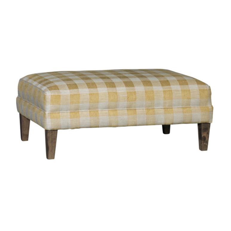 Mayo Furniture Fabric Ottoman 9331F51 Table Ottoman - Picnic Gold IMAGE 1