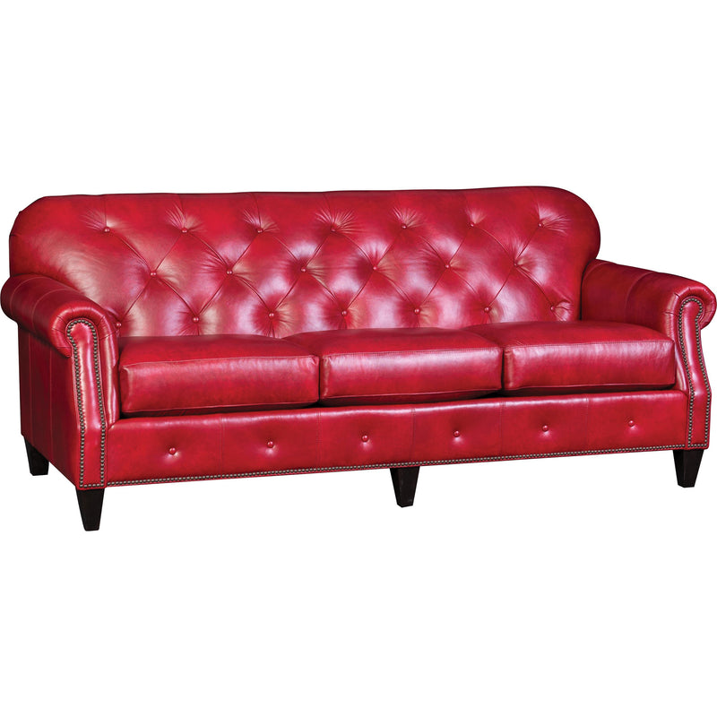 Mayo Furniture Stationary Leather Sofa 2262L10 Sofa - Heirloom Blaze Red IMAGE 1