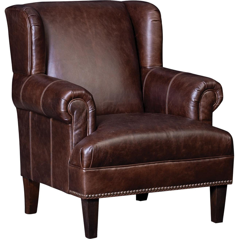 Mayo Furniture Stationary Leather Chair 6060L40 Chair - Vacchetta Lodge IMAGE 1