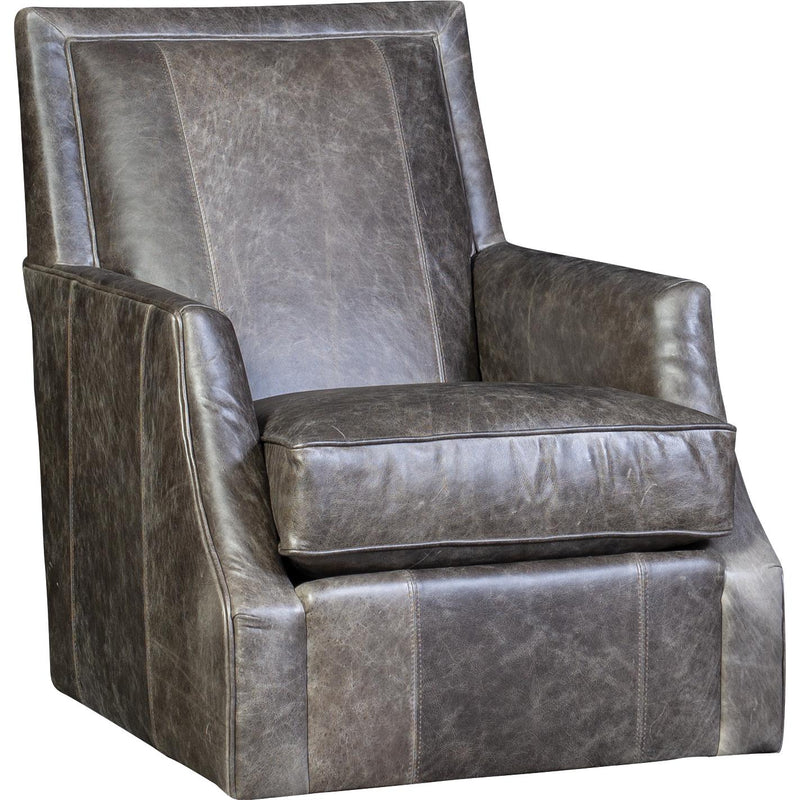 Mayo Furniture Swivel Glider Leather Chair 2325L43 Swivel Glider Chair - Vacchetta Driftwood IMAGE 1