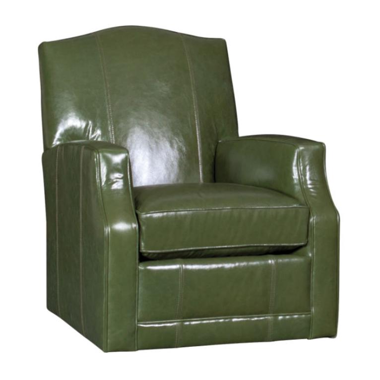 Mayo Furniture Swivel Glider Leather Chair 3100L43 Swivel Glider Chair - Monte Cristo Blade IMAGE 1