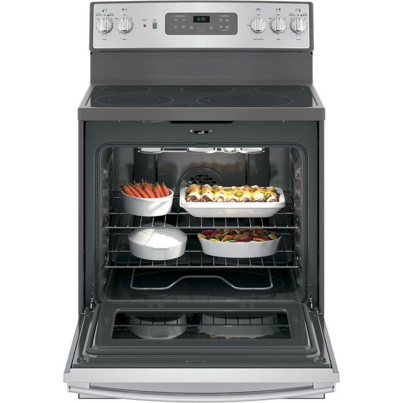 GE 30-inch Freestanding Electric Range with Convection JB655YKFS IMAGE 3