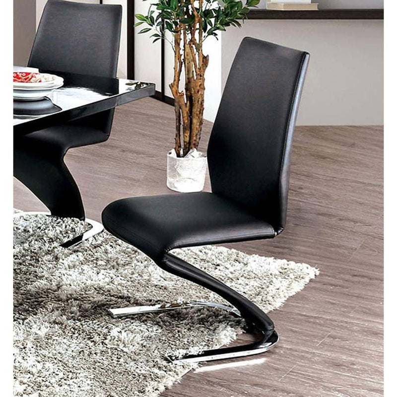 Furniture of America Midvale Dining Chair CM3650BK-SC-2PK IMAGE 2