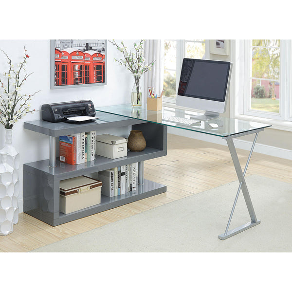 Furniture of America Office Desks Desks CM-DK6131GY IMAGE 1