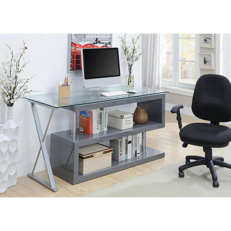 Furniture of America Office Desks Desks CM-DK6131GY IMAGE 2