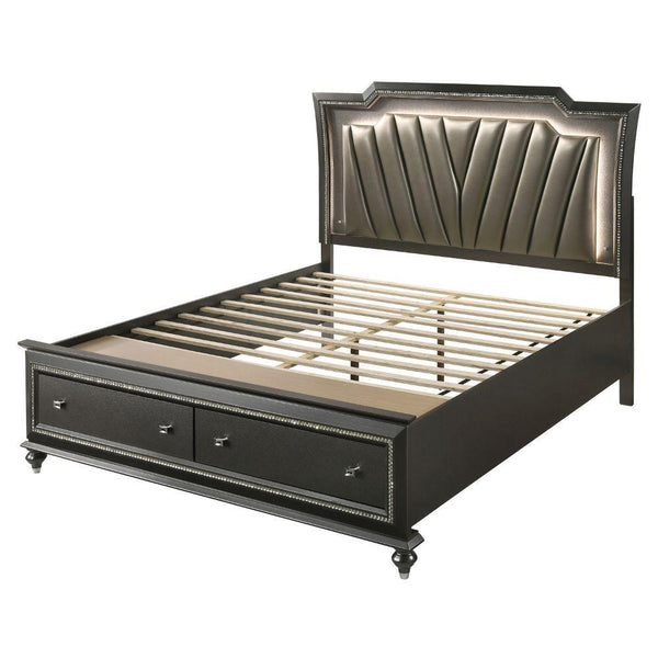 Acme Furniture Kaitlyn Queen Panel Bed with Storage 27280Q IMAGE 1