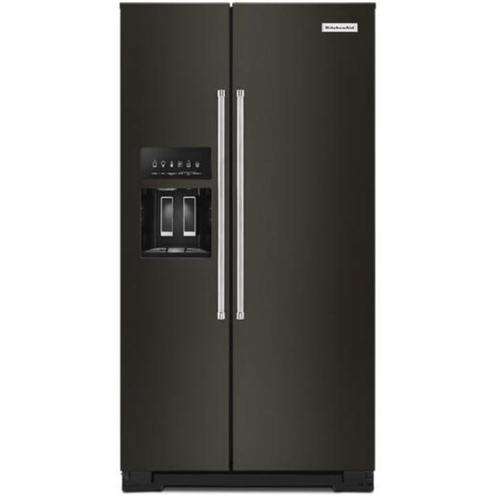KitchenAid 19.9 cu ft. Counter-Depth Side-by-Side Refrigerator KRSC700HBS IMAGE 1
