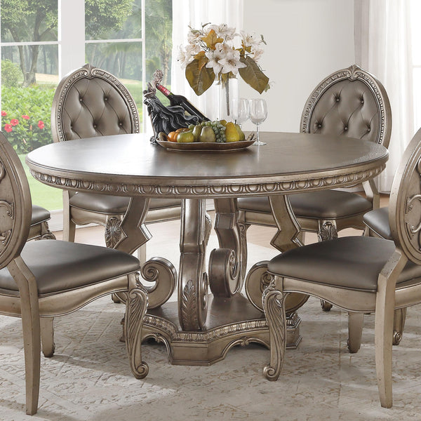 Acme Furniture Round Northville Dining Table with Pedestal Base 66915 IMAGE 1