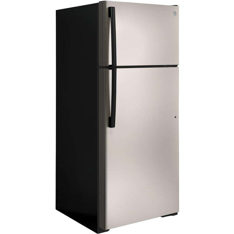 GE 28-inch, 17.5 cu. ft. Top-Freezer Refrigerator GTE18DCNRSA IMAGE 4