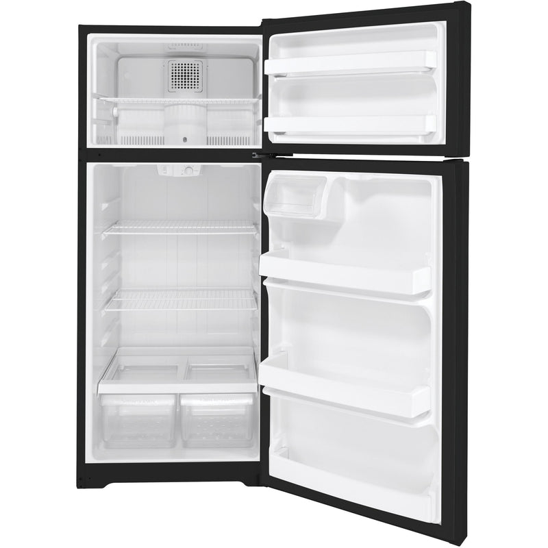 GE 28-inch, 17.5 cu. ft. Top-Freezer Refrigerator GTS18DTNRBB IMAGE 2