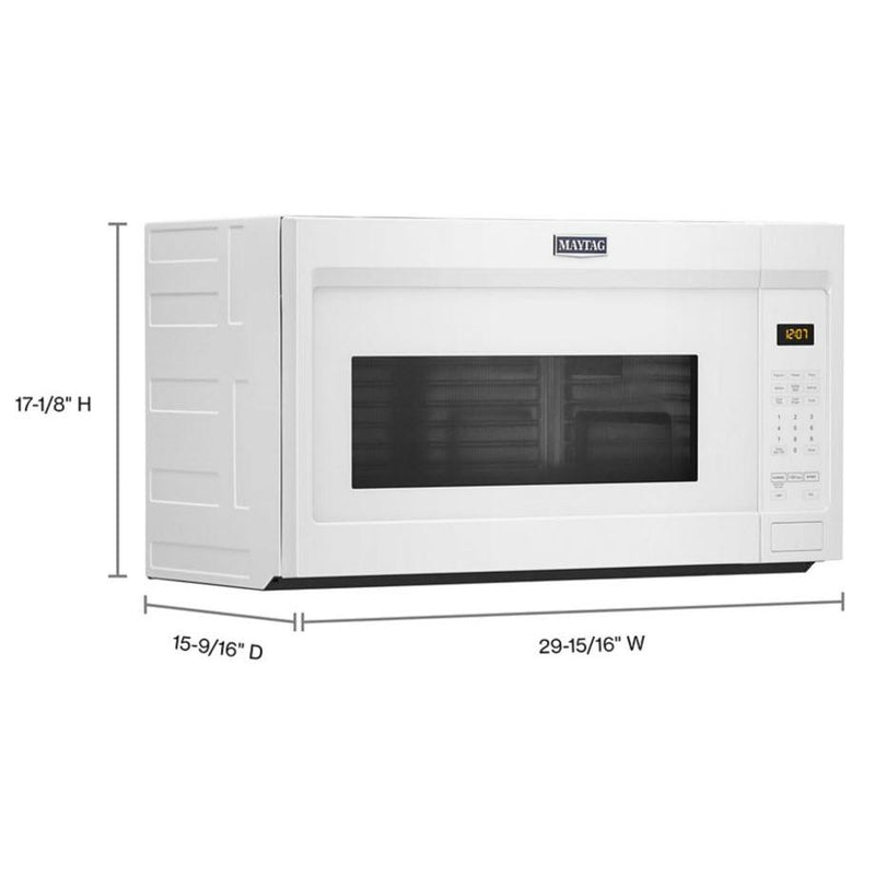 Maytag 30-inch, 1.7 cu.ft. Over-the-Range Microwave Oven with Stainless Steel Interior MMV1175JW IMAGE 8