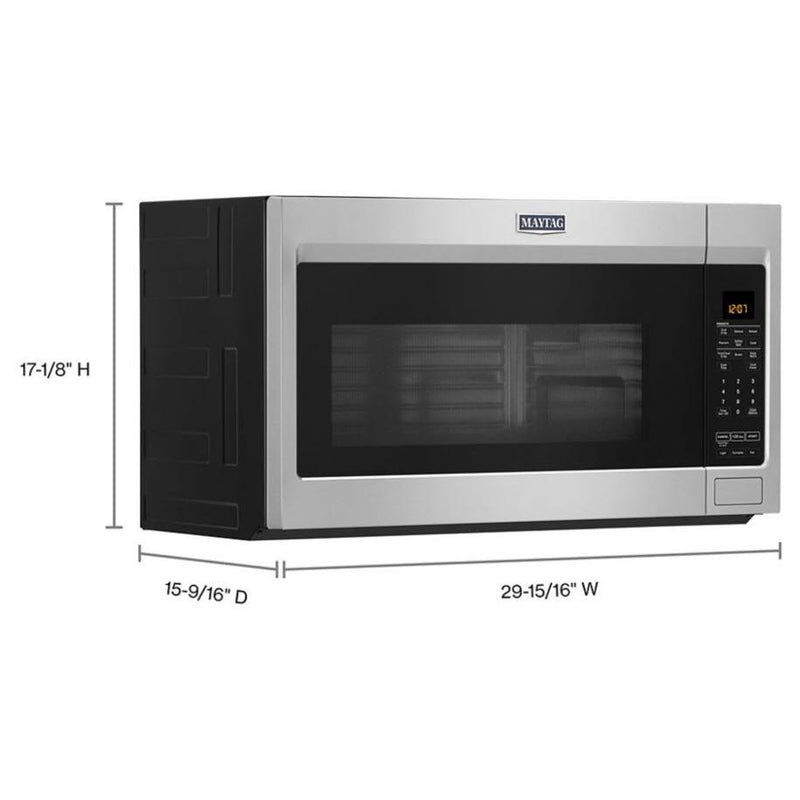 Maytag 30-inch, 1.9 cu.ft. Over-the-Range Microwave Oven with Stainless Steel Interior MMV4207JZ IMAGE 8