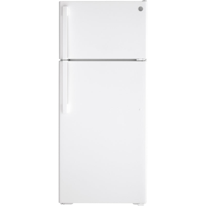 GE 28-inch, 17.5 cu. ft. Top-Freezer Refrigerator GTE18DTNRWW IMAGE 1
