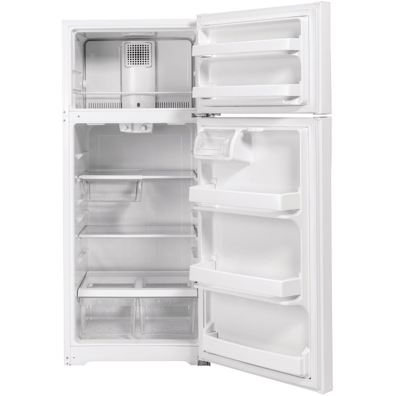 GE 28-inch, 17.5 cu.ft. Freestanding Top Freezer Refrigerator with LED Lighting GTS18GTNRWW IMAGE 3