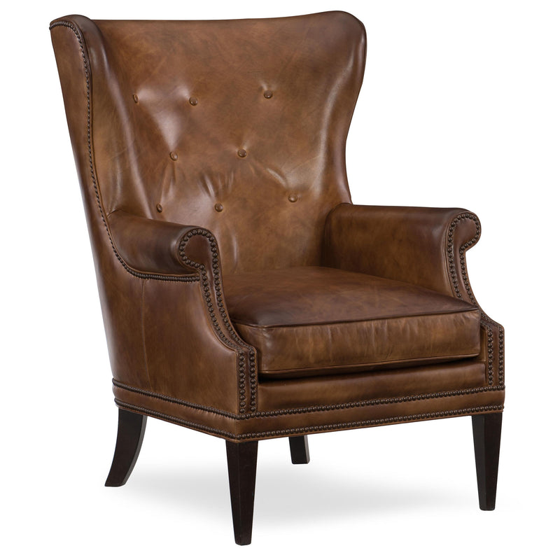 Hooker Furniture Stationary Leather Accent Chair CC513-083 IMAGE 1