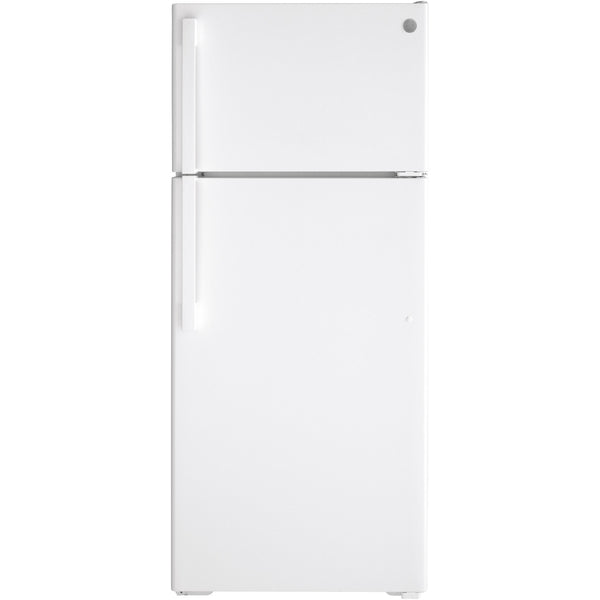 GE 28-inch, 17.5 cu.ft. Top Freezer Refrigerator with Interior Icemaker GIE18GTNRWW IMAGE 1