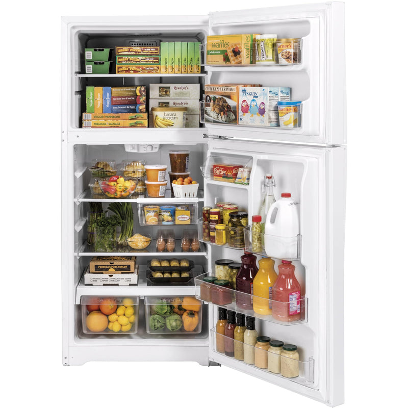 GE 33-inch, 21.9 cu.ft. Freestanding Top Freezer Refrigerator with Upfront Fresh Food Temperature Controls GTS22KGNRWW IMAGE 4