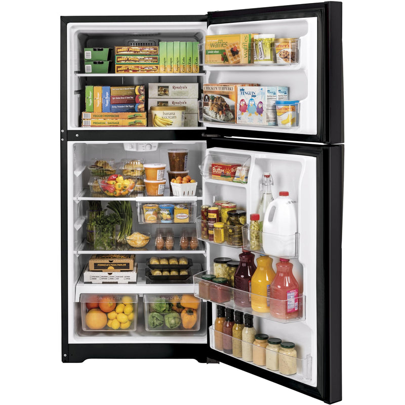 GE 33-inch, 21.9 cu.ft. Freestanding Top Freezer Refrigerator with Upfront Fresh Food Temperature Controls GTS22KMNRDS IMAGE 4