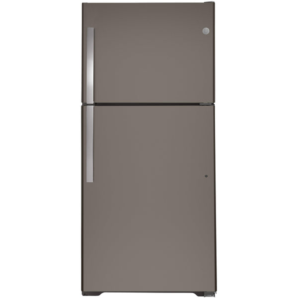 GE 30-inch, 19.1 cu.ft. Freestanding Top Freezer Refrigerator with LED Lighting GTS19KMNRES IMAGE 1
