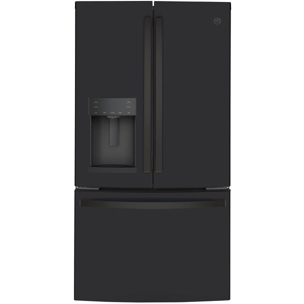 GE 36-inch, 22.1 cu.ft. Counter-Depth French 3-Door Refrigerator with external water and ice dispensing system GYE22GENDS IMAGE 1