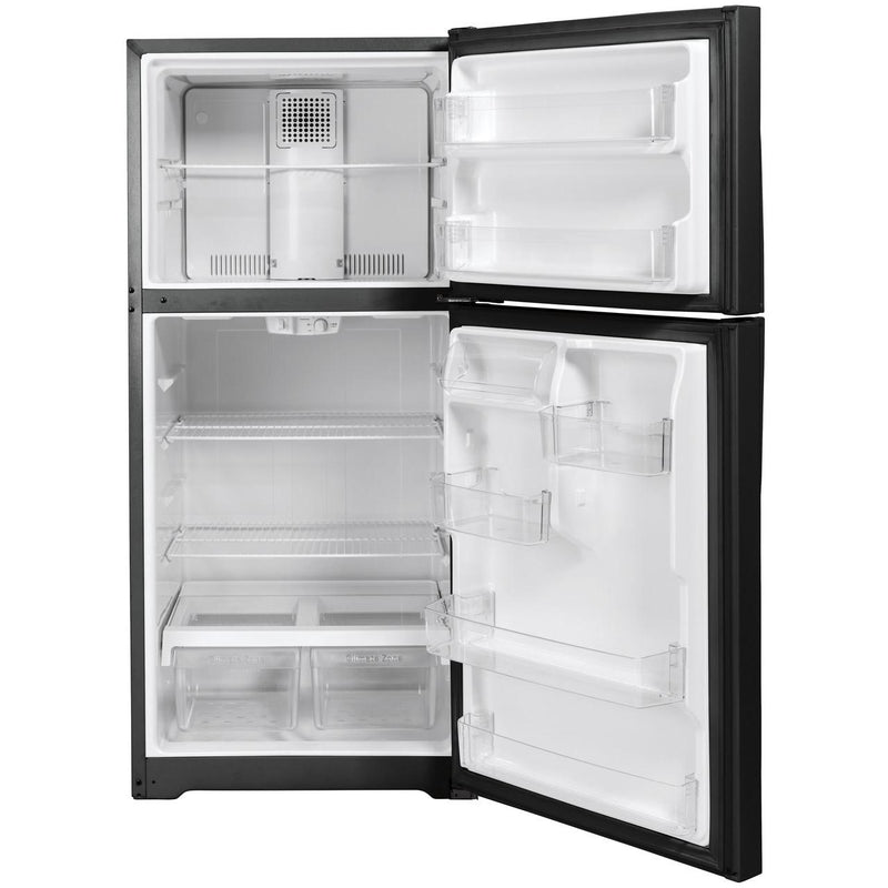 GE 30-inch, 19.2 cu. ft. Top Freezer Refrigerator GTE19DTNRBB IMAGE 2