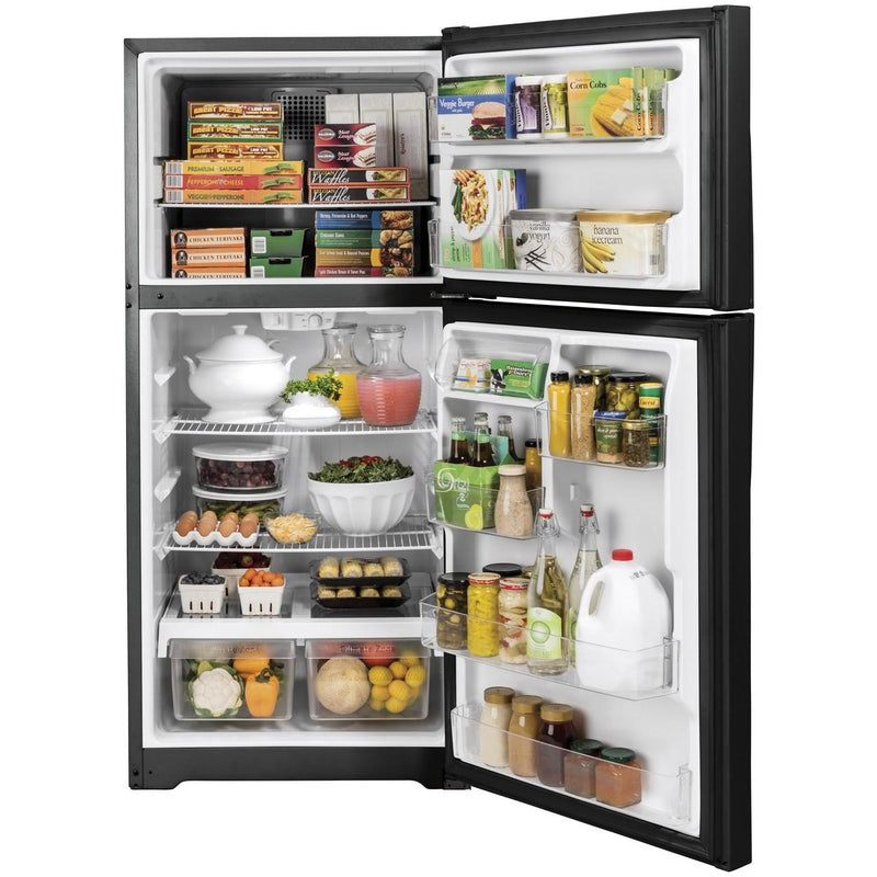 GE 30-inch, 19.2 cu. ft. Top Freezer Refrigerator GTE19DTNRBB IMAGE 3