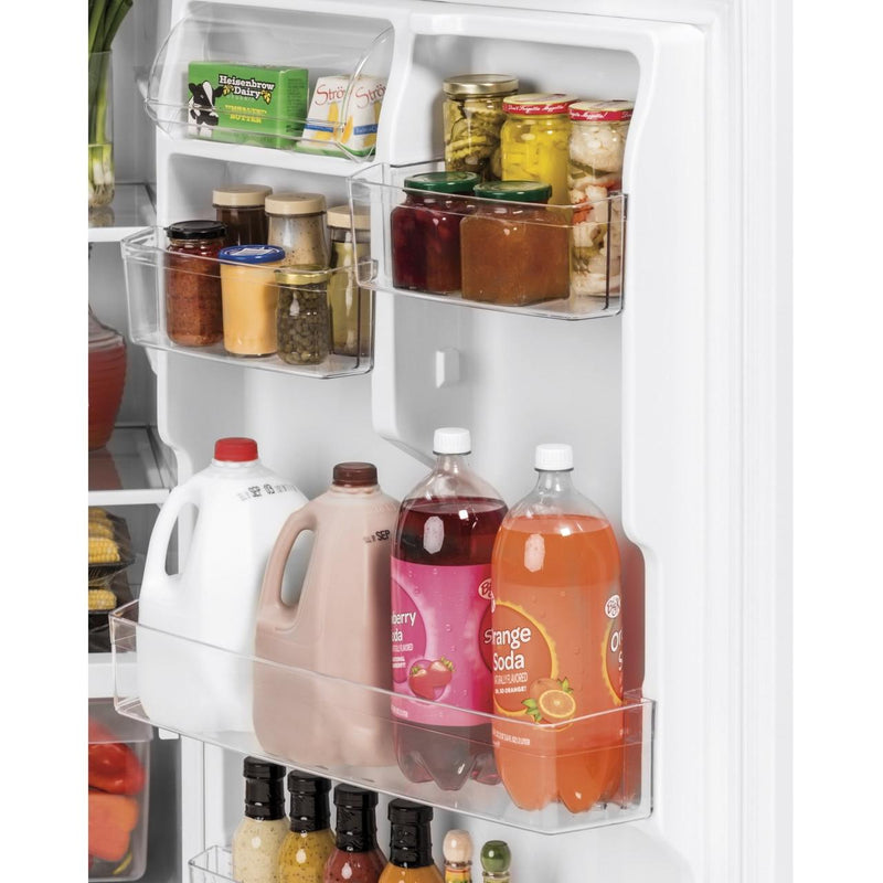 GE 30-inch, 19.2 cu. ft. Top Freezer Refrigerator with edge-to-edge glass shelves GTE19JTNRBB IMAGE 4