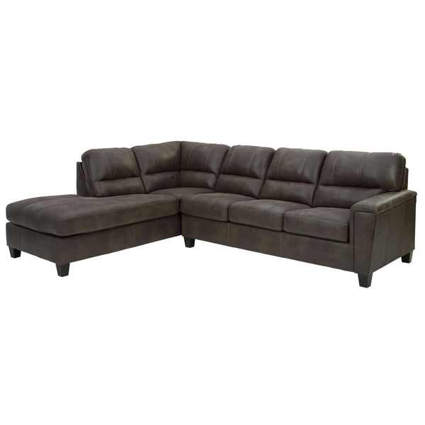 Signature Design by Ashley Navi Leather Look Sleeper Sectional 9400216/9400270 IMAGE 1