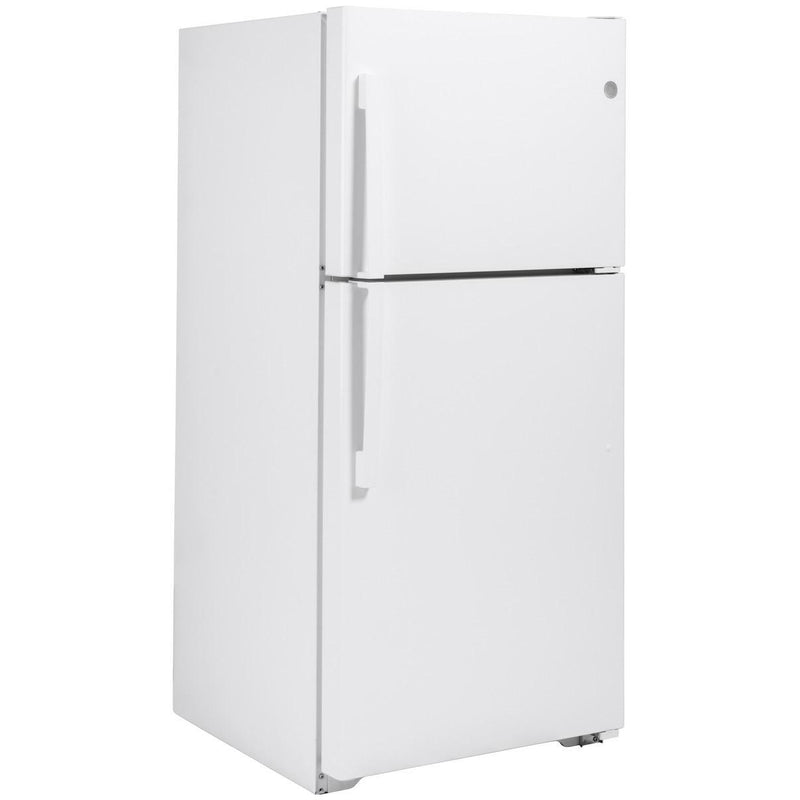 GE 30-inch, 19.2 cu. ft. Top Freezer Refrigerator with edge-to-edge glass shelves GTE19JTNRWW IMAGE 6