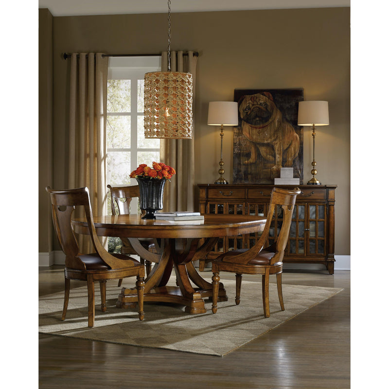 Hooker Furniture Round Tynecastle Dining Table with Pedestal Base 5323-75206 IMAGE 3