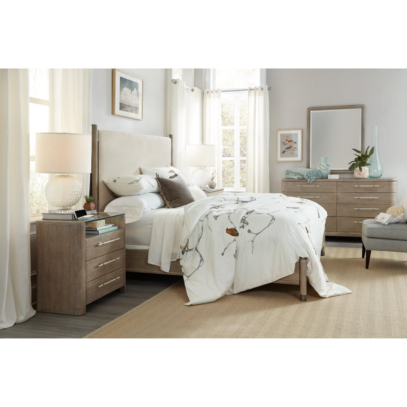 Hooker Furniture Affinity California King Upholstered Panel Bed 6050-90960-GRY IMAGE 2