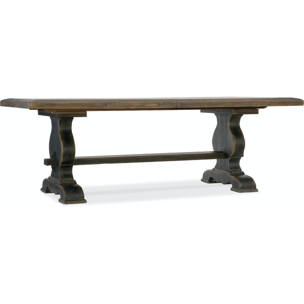 Hooker Furniture Hill Country Dining Table with Trestle Base 5960-75200-BRN IMAGE 1