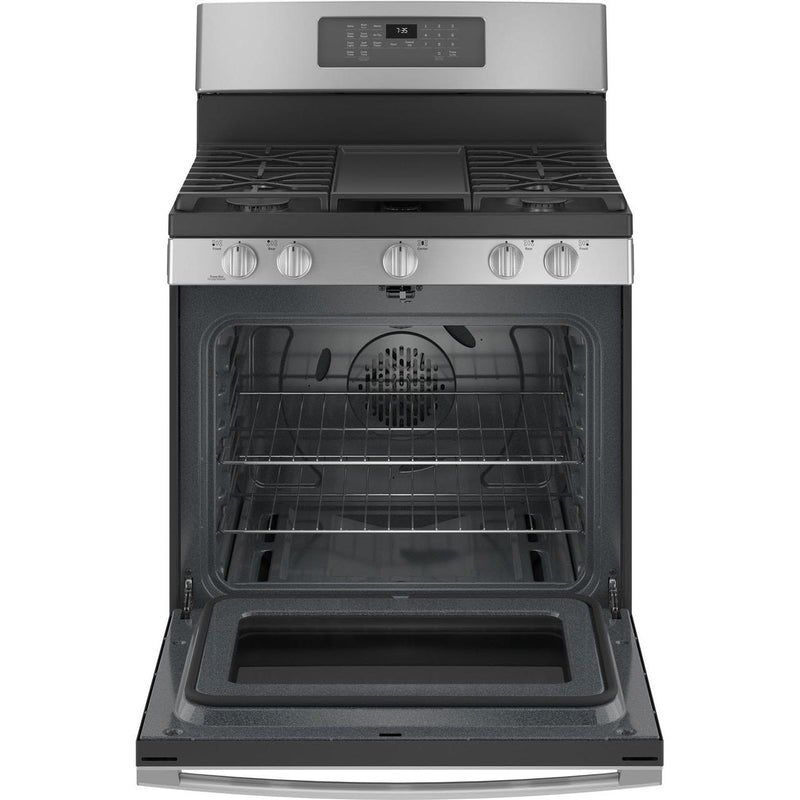 GE 30-inch Freestanding Gas Range with Convection Technology JGB735SPSS IMAGE 2