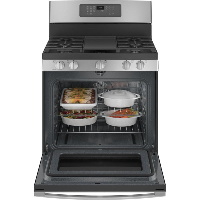 GE 30-inch Freestanding Gas Range with Convection Technology JGB735SPSS IMAGE 3