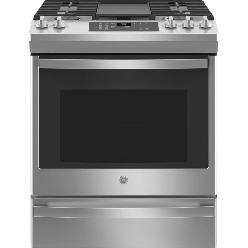 GE 30-inch Slide-in Gas Range with Convection Technology JGS760SPSS IMAGE 1