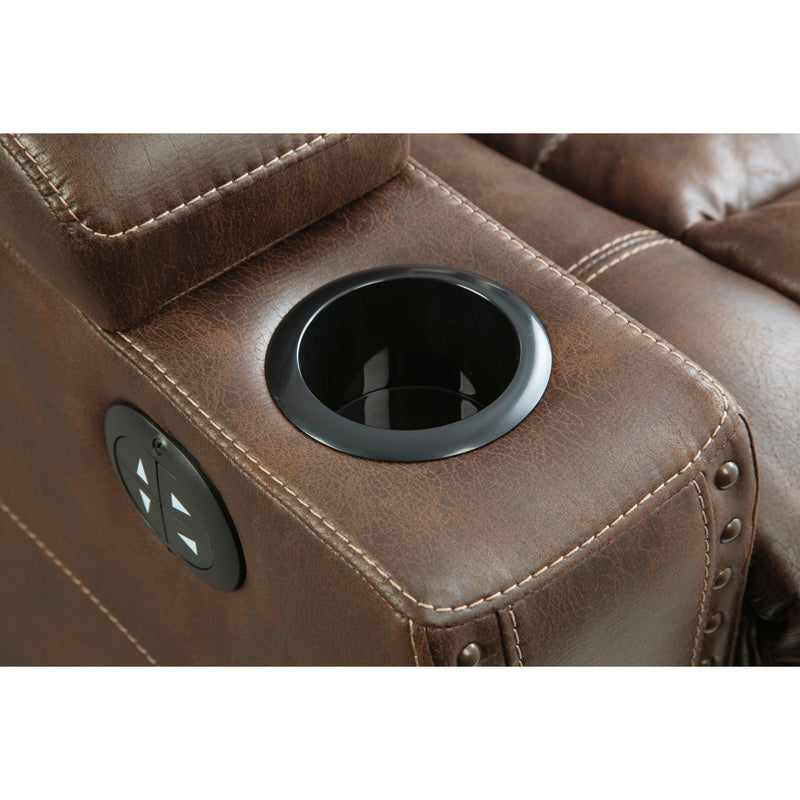Signature Design by Ashley Owner's Box Power Leather Look Recliner 2450513 IMAGE 8