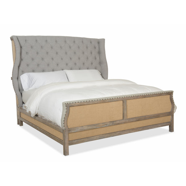 Hooker Furniture Boheme California King Upholstered Panel Bed 5750-90160-MWD IMAGE 1